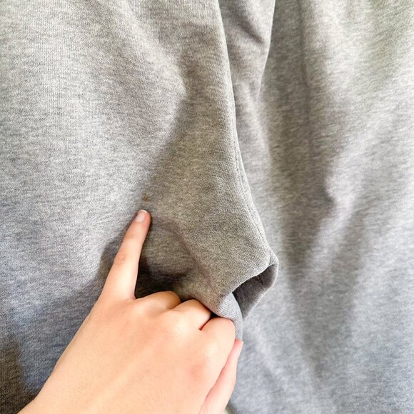 Adidas | Athletics Essential Linear Logo Fleece Jogger Sweatpants in Gray Medium - Picture 9 of 9